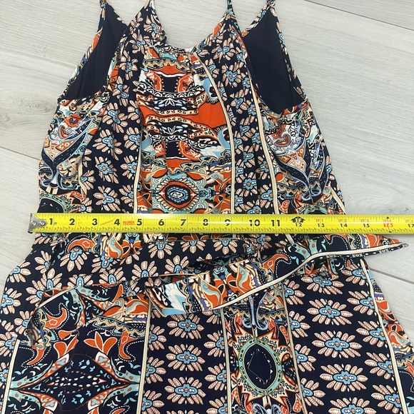 Pretty Garden Women's Floral Print Spaghetti Strap Mini Dress Sz L - Picture 5 of 6